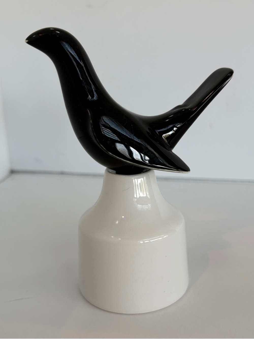 Pie Bird Royal Worcester England Black Bird